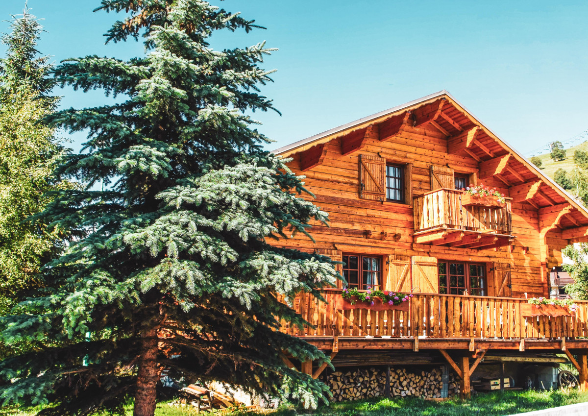 Chalets with garage or parking included