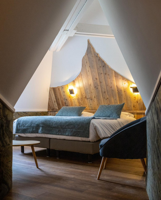 Chambre double, Château Hôtel de la Muzelle - © Chantal GIRARD Chambre double, Château Hôtel de la Muzelle