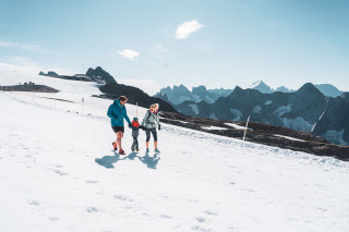 glacier balade famille ete