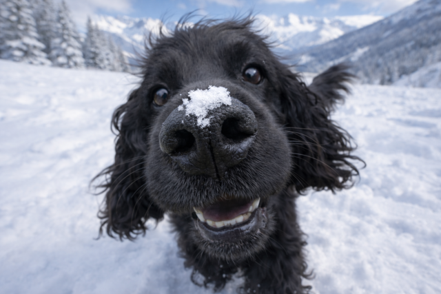 chien-hiver-Les 2 Alpes