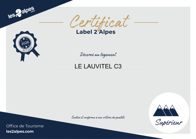 LE LAUVITEL C3 Appartement 4 personnes