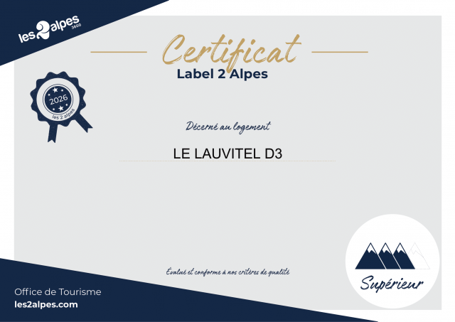 LE LAUVITEL D3 Appartement 4 personnes