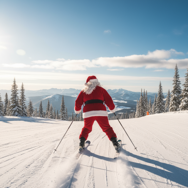 pere-noel-ski-hiver-montagne-2alpes